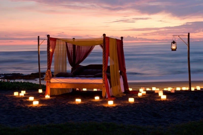 romantic night in canggu