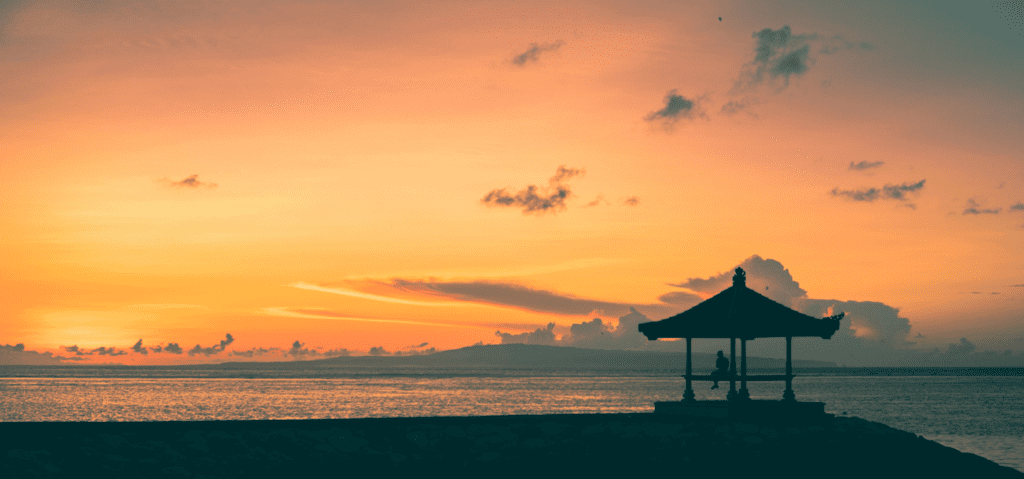 sunset in bali